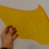 L: 300mm/B: 300mm, 3mm gelb transparent, geformt tiefgezogen und Kontur bearbeitet