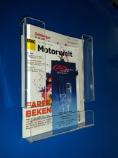 L: 245mm/B: 55mm/H: 300mm, 4mm glasklar, 6x abgekantet, Kanten poliert
