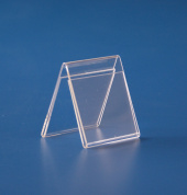 L: 55mm/B: 60mm, 1,5mm glasklar, 3x abgekantet