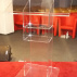 Acrylglas-Rednerpult ca. L: 1000mm/B: 500mm/H: 1100mm, 15mm glasklar, Kanten poliert
