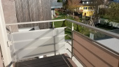 Acrylglas-Sichtschutz Balkon aus 4mm opal 024 (LD 90%)