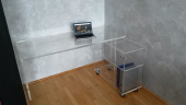 L: 1500mm/B: 650mm/H: 740mm, 20mm Acrylglas glasklar verklebt