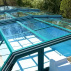 Schwimmbadüberdachung aus Acrylglas, 6mm glasklar