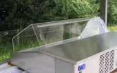 Acrylglas-Speisenschutz für Kühlvitrine