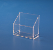 L: 105mm/B: 50mm/H: 105mm, 4mm glasklar. 2x abgekantet und verklebt, Kanten poliert